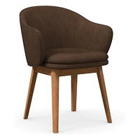 Wayne Leather Dining Arm Chair | West Elm