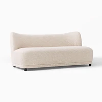 Mella 66 Sofa Poly Performance Velvet Clay Concealed Supports