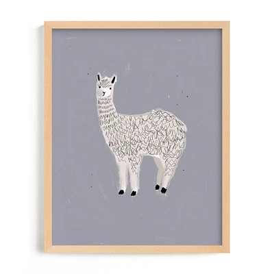 Sunshine Alpaca Framed Wall Art by Minted for West Elm Kids |