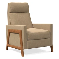 Chip & Dent: Spencer Recliner, Poly, Performance Distressed Velvet, Camel, Walnut