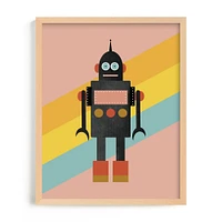 Retro Robot Framed Wall Art by Minted for West Elm Kids |