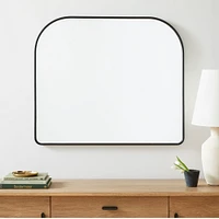 Streamline Metal Wide Arch Mantel Mirror | West Elm