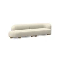 Laurent Leather 2-Piece Bumper Sofa (122.5") | West Elm