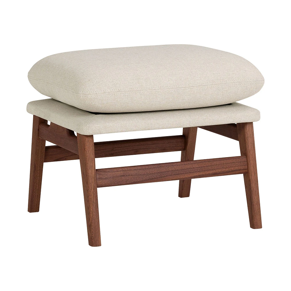 Bowed Back Ottoman (20.5") | West Elm