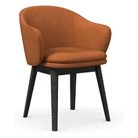 Wayne Leather Dining Arm Chair | West Elm