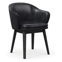 Wayne Leather Dining Arm Chair | West Elm