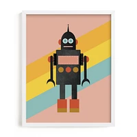 Retro Robot Framed Wall Art by Minted for West Elm Kids |