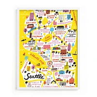 I love Seattle Framed Wall Art by Minted for West Elm Kids |