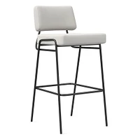 Wire Frame Leather Bar & Counter Stools | West Elm