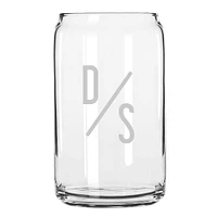 Monogram Beer Can Glasses (Set of 4) | West Elm