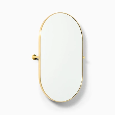 Metal Frame Pivot Mirror - Pill | West Elm