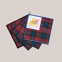 Atelier Saucier Jubilee Plaid Cocktail Napkins (Set of 4) | West Elm