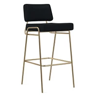 Wire Frame Leather Bar & Counter Stools | West Elm