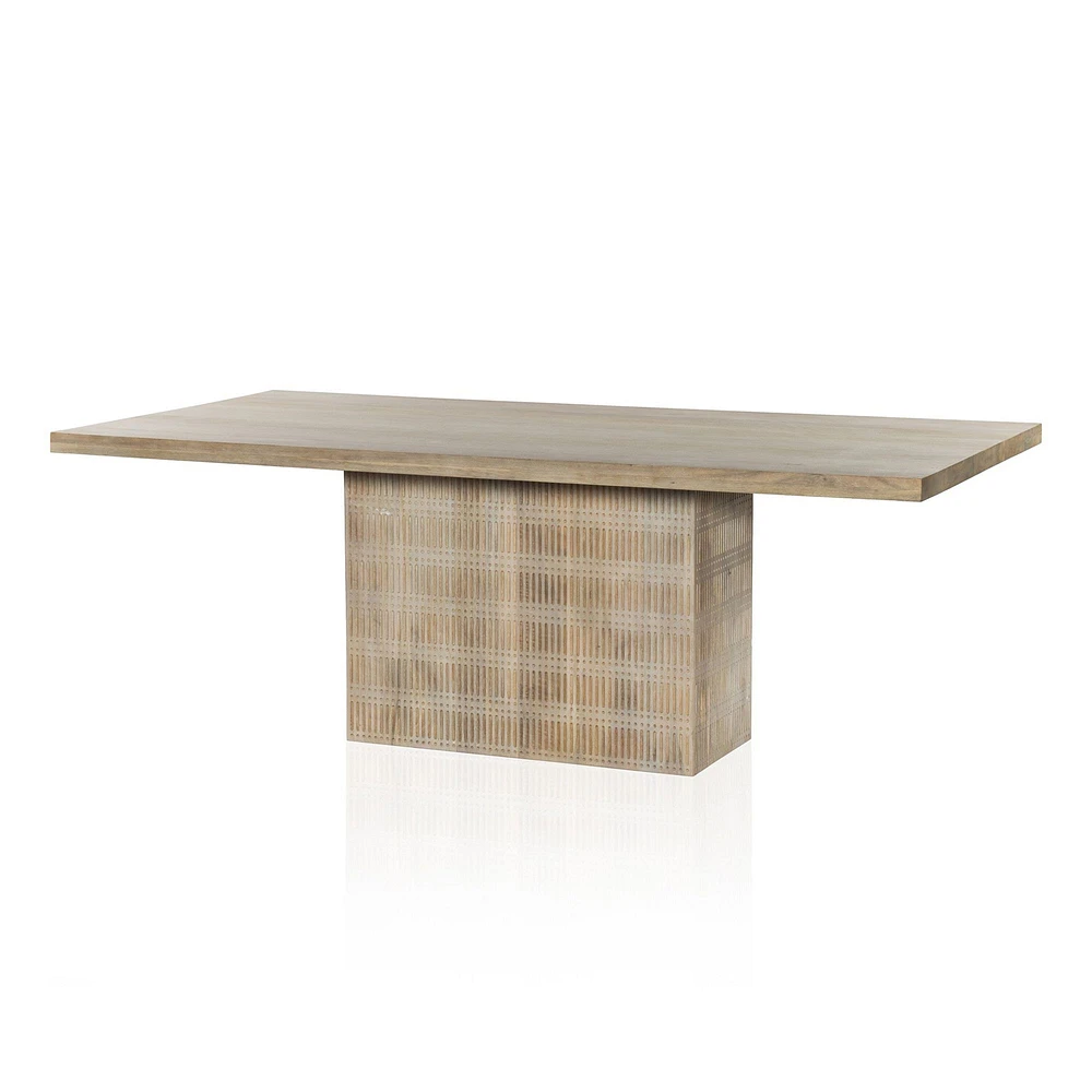 Carved Mango Wood Dining Table | West Elm