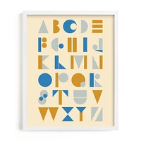 Mod Alphabet Framed Wall Art by Minted for West Elm Kids |