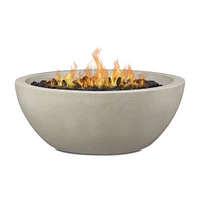 Round Concrete Fire Pit Table (38"–42") | West Elm