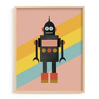 Retro Robot Framed Wall Art by Minted for West Elm Kids |