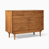 Keira 7 Drawer Dresser, 48", Acacia Solid Blonde