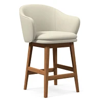 Wayne Leather Swivel Bar & Counter Stools | West Elm