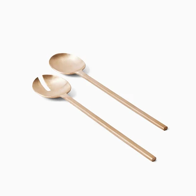 Fleck Loop Salad Servers | West Elm