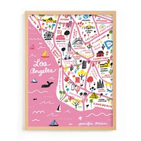 I Love Los Angeles Framed Wall Art by Minted for West Elm Kids |