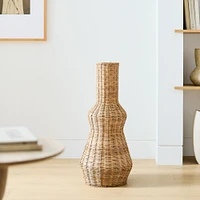 Woven Wicker Floor Vases | West Elm