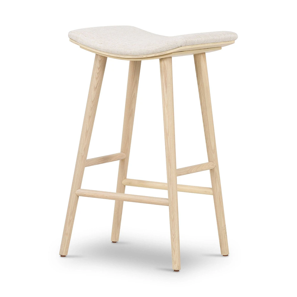 Oak Wood Saddle Bar & Counter Stools | West Elm