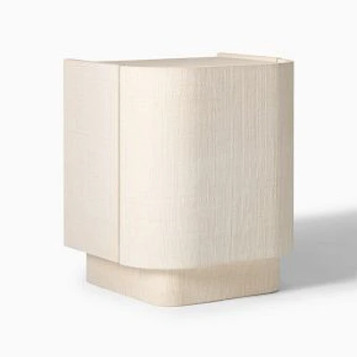 Chip & Dent: Solstice 20" Raffia Storage Nightstand, Whitewash