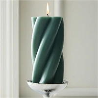 Chunky Twist Pillar Candles | West Elm