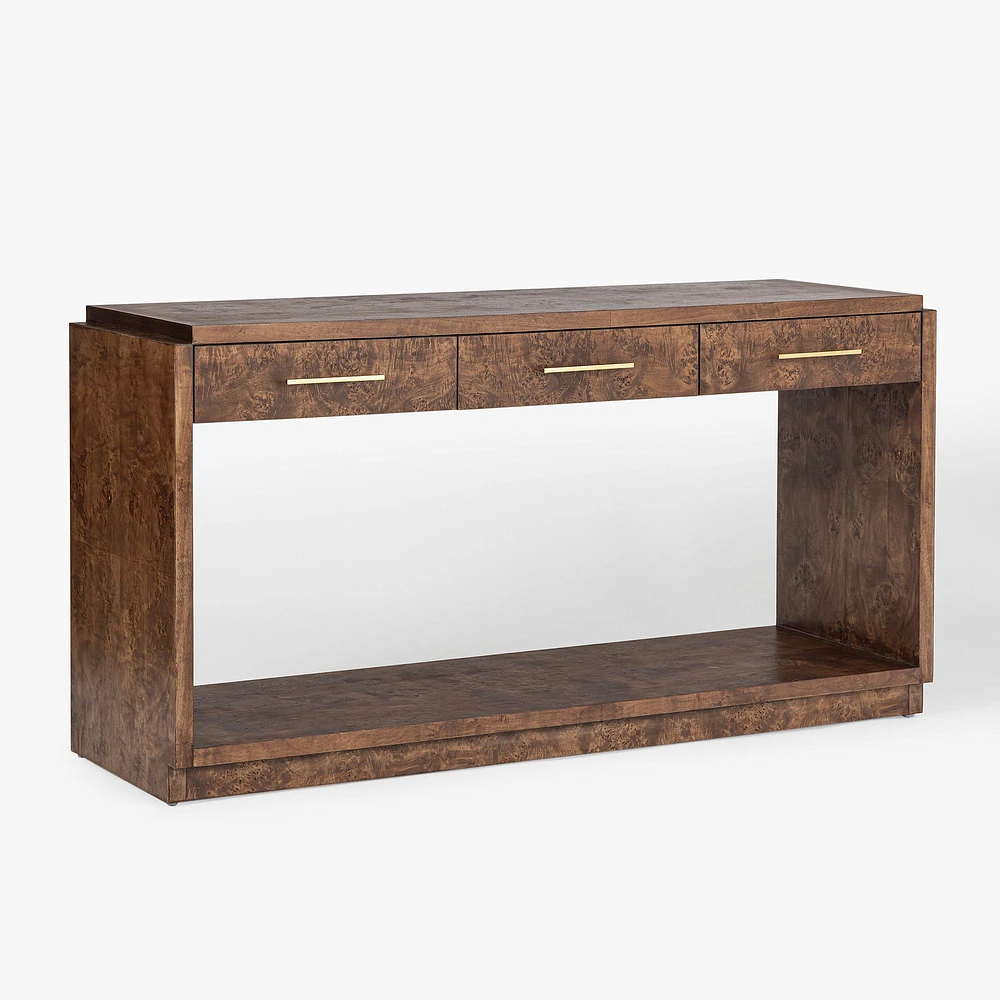 Finlo Burled Entryway Wood Console (64") | West Elm