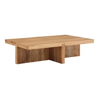 Joined Base Rectangle Coffee Table | Modern Living Room Furniture | West Elm