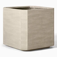 Beveled Ficonstone Indoor/Outdoor Planters | West Elm