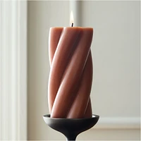 Chunky Twist Pillar Candles | West Elm