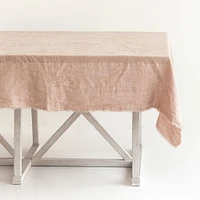 Creative Women Stone Washed Linen Tablecloth Collection | West Elm