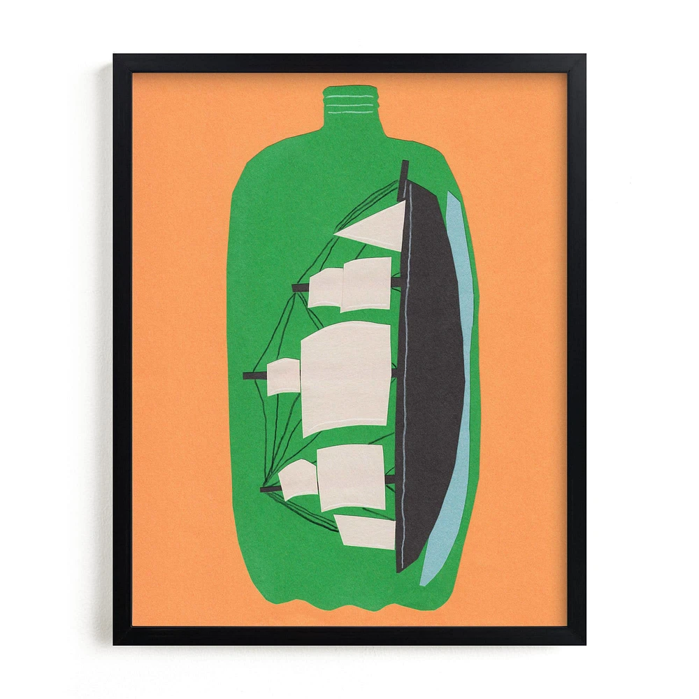 Two Liter Ship Framed Wall Art by Minted for West Elm Kids |