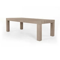 Modern Teak Outdoor Rectangle Dining Table (87") | West Elm