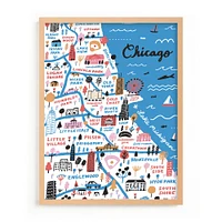 I Love Chicago Framed Wall Art by Minted for West Elm Kids |