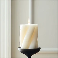 Chunky Twist Pillar Candles | West Elm