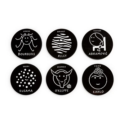 MoMA Herstory of Art Coasters (Set of 6) | West Elm