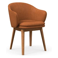 Wayne Leather Dining Arm Chair | West Elm