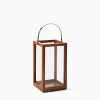 Simple Mango Wood Lantern, Medium