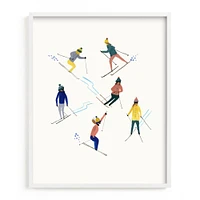 Ski People Framed Wall Art by Minted for West Elm Kids |