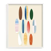 Surfboard Pose Framed Wall Art by Minted for West Elm Kids |