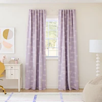 Clipped Blocks Blackout Curtain | West Elm