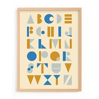 Mod Alphabet Framed Wall Art by Minted for West Elm Kids |