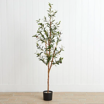 Faux Potted Olive Tree