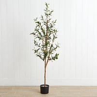 Faux Potted Olive Tree