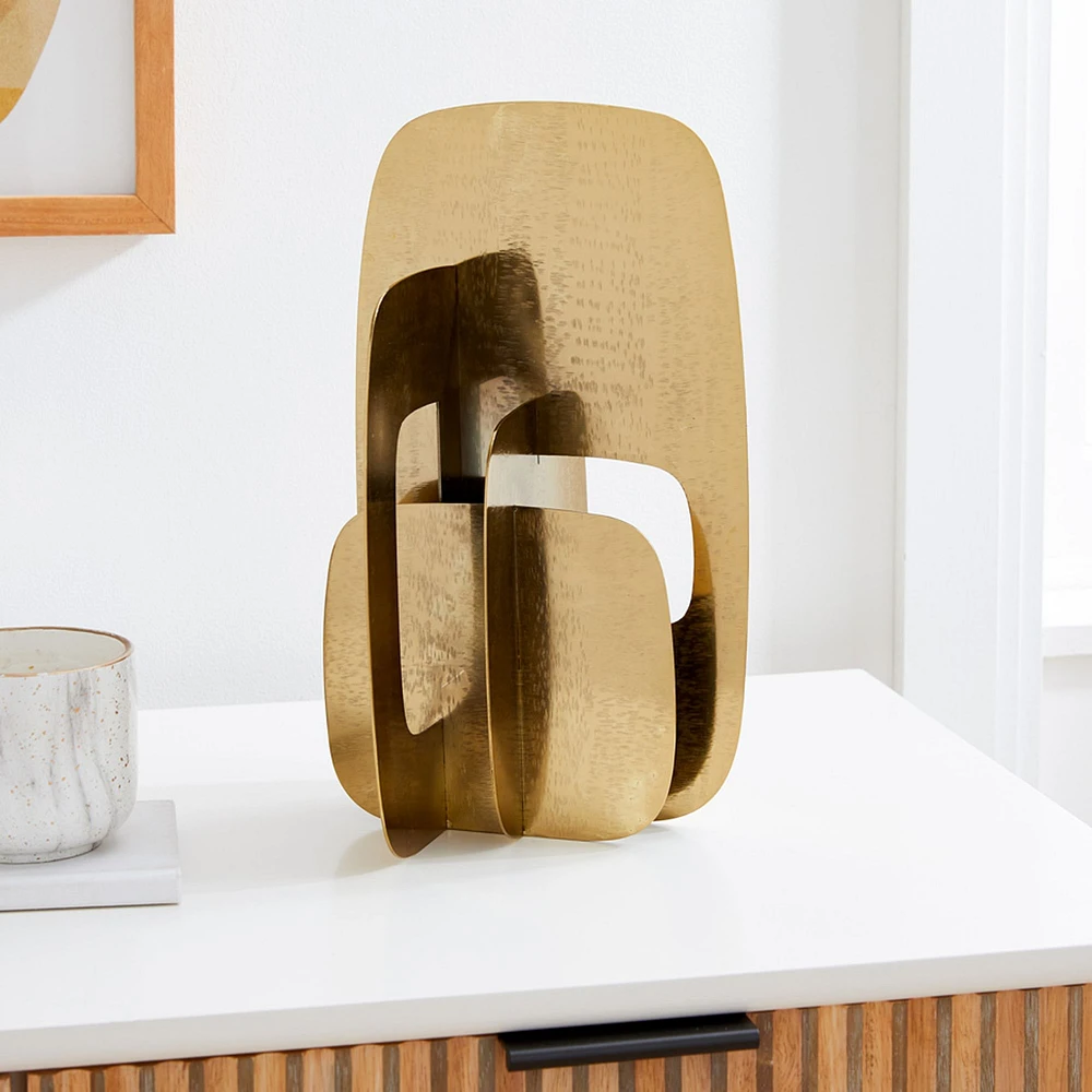 Decorative Brass Sculpture | West Elm