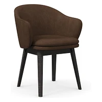 Wayne Leather Dining Arm Chair | West Elm