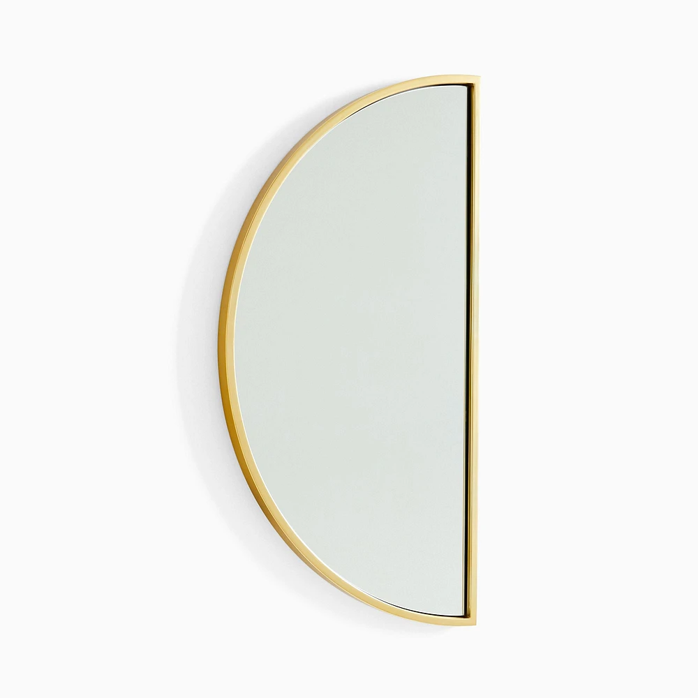 Half-Moon Metal Wall Mirror | West Elm